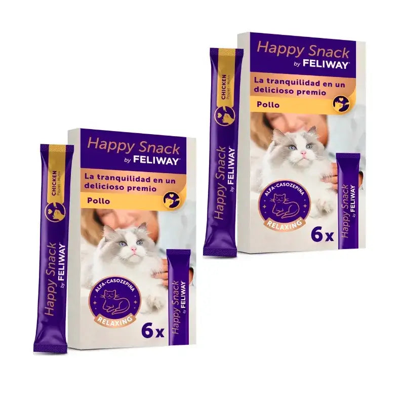 Feliway Happy Snack, paquet de 2 x 6 bâtonnets