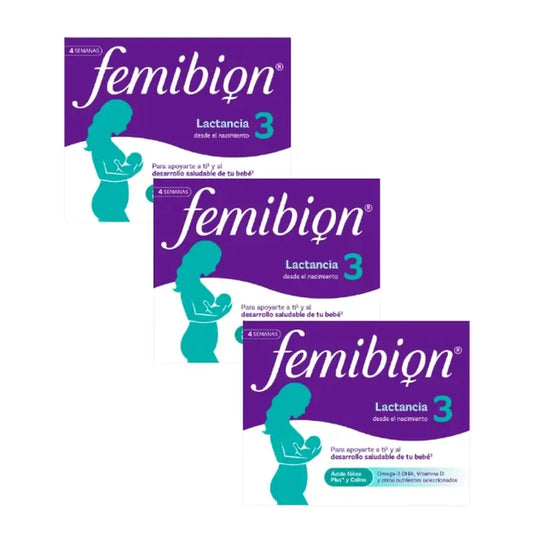 Femibion 3 Lactation Grossesse avec Acide Folique et Vitamines, 3 x 28 Comprimés