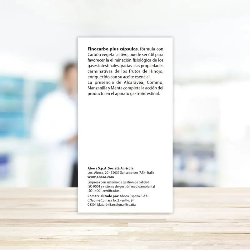 Aboca Finocarbo Plus Gaz Intestinaux, 50 Capsules