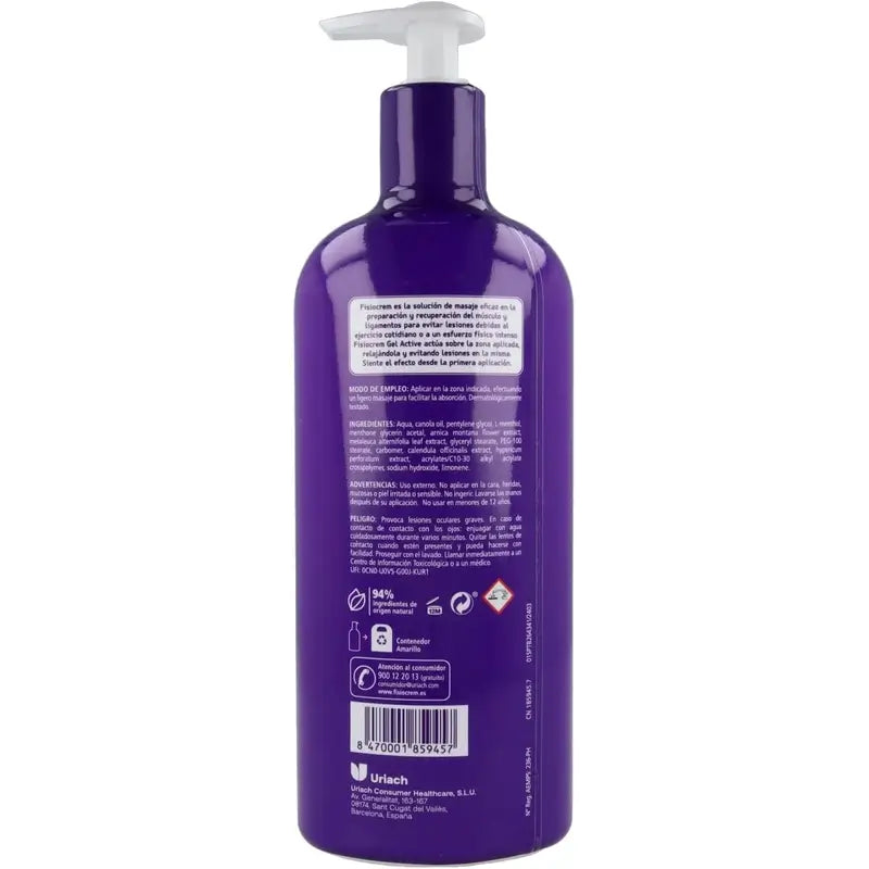 Fisiocrem Gel Actif 600 ml