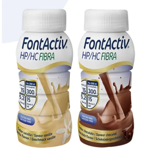 FontActiv HP/HC Fibre Multi Pack 24x200 ml (12 bouteilles de chocolat/12 vanille)