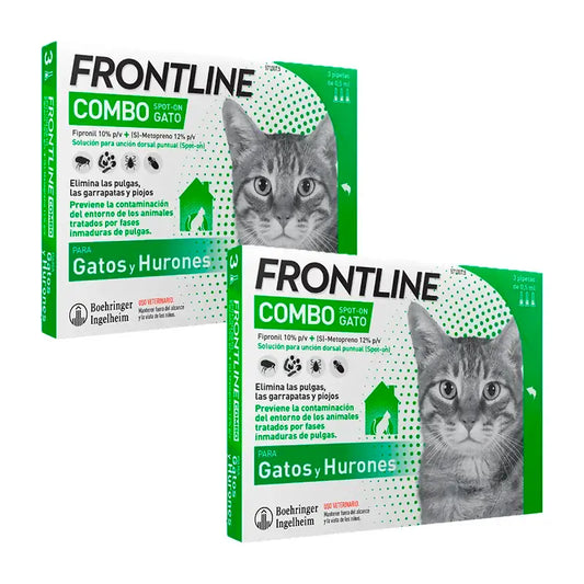 Frontline Combo Chats et Furets Spot On, Pack 2 x 6 Pipettes x 0,5 ml