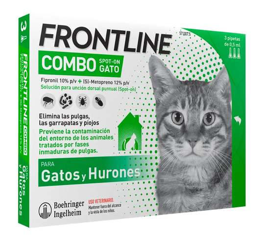 Frontline Combo Chats & Furets Spot On, 6 Pipettes x 0,5 ml