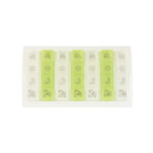 Pilulier Garcia 1880 avec symboles hebdomadaires 4 prises