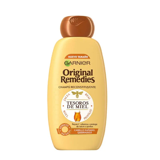 Garnier Original Remedies Honey Treasures Shampooing réparateur pour cheveux secs et cassants, 300 ml