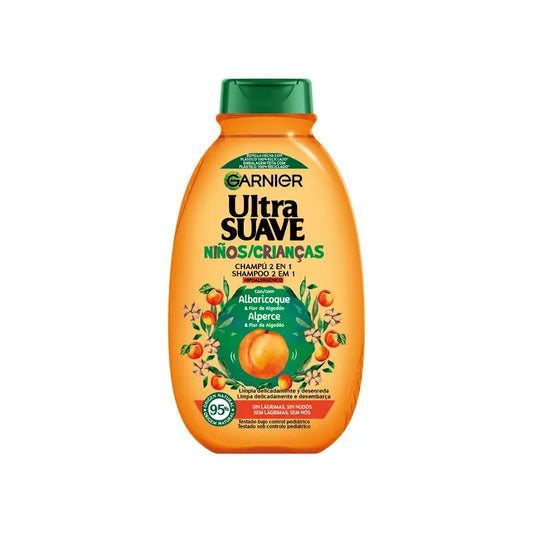 Garnier Original Remedies Shampooing Ultra Doux 2 En 1 Hypoallergénique Abricot , 250 ml