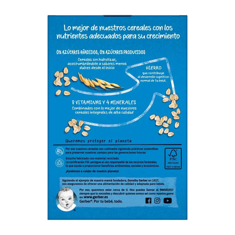 Gerber Multicereal Fruit 0% 0% Sucres, 270 g