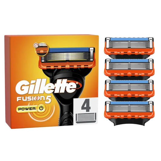 Lames de rechange pour rasoirs pour hommes Gillette Fusion5 Power, 4 pièces