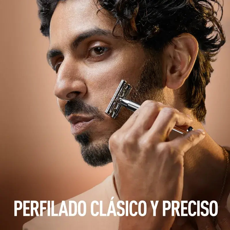 Gillette King C. Rasoir à barbe à double tranchant + 5 lames