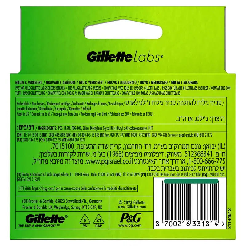 Recharges Gillette Labs, 6 x 2 pcs.