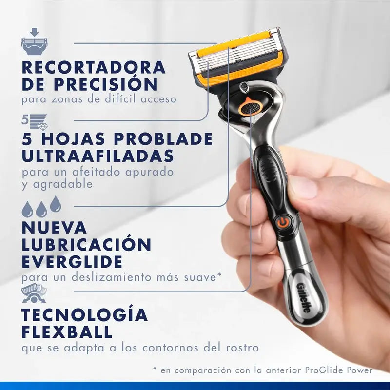 Recharges de rasoir pour hommes Gillette Proglide Power, 3 pièces