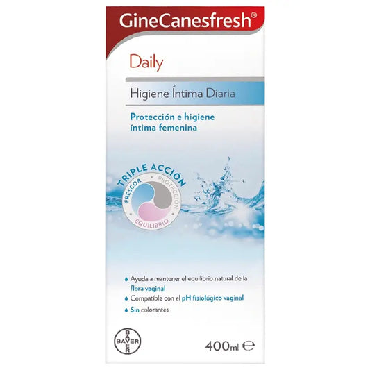 Ginescanes GineCanesfresh Gel d'hygiène intime quotidien, 400 ml