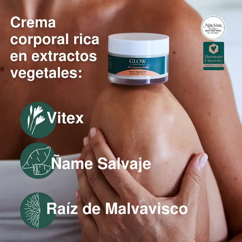 Glow Botanica Menopause Sos Crème pour le corps, 50 ml