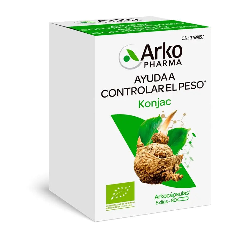 Arkopharma Arkocápsulas Konjac Bio, 80 gélules