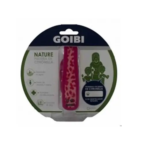 Goibi Citronella Bracelet Nature 1 Pink Bracelet