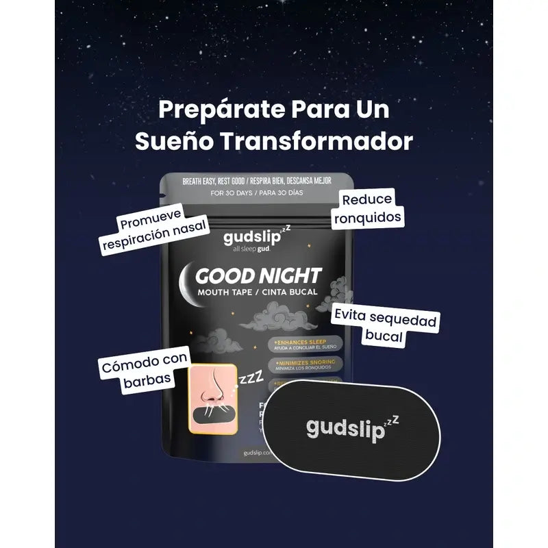 Bandelette buccale Gudslip Good Night , 30 unités