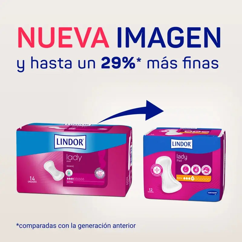 Lindor Lady Pad Extra 4 gouttes
