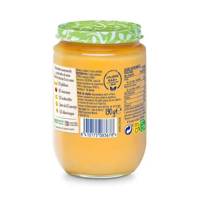 Hero Baby Pots de fruits assortis, 190g