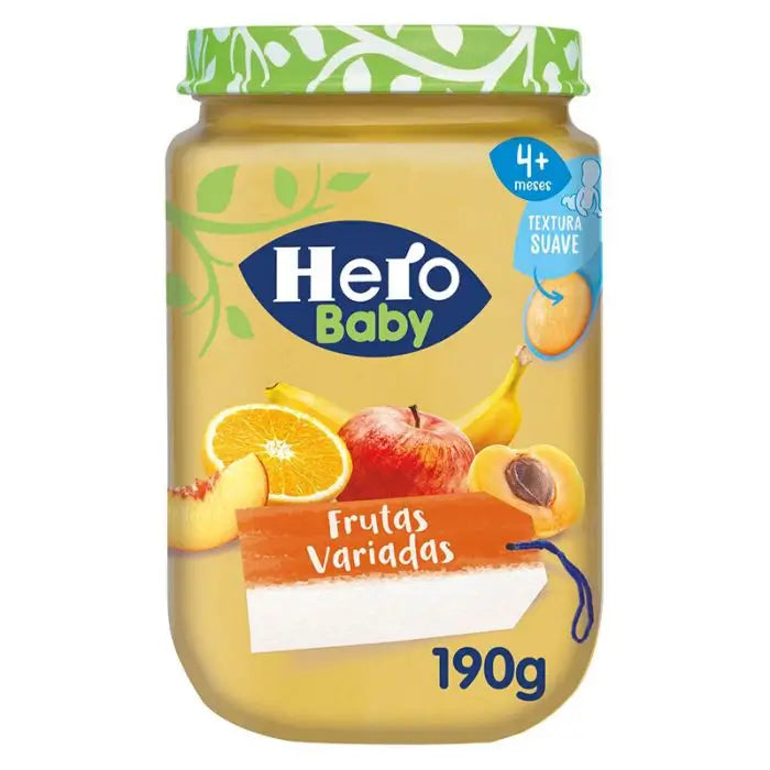 Hero Baby Pots de fruits assortis, 190g