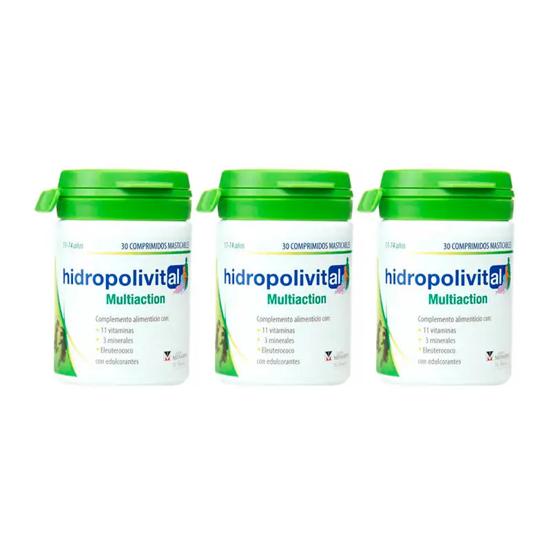Hidropolivital Triplo Multiaction 3 x 30 comprimés à croquer