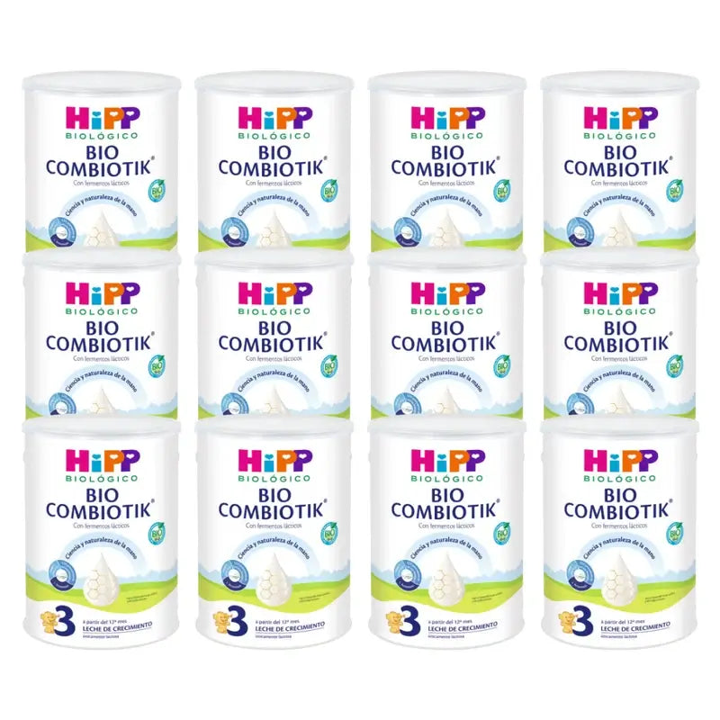 Hipp Combiotik 3, lait de croissance, paquet de 12 x 800 g