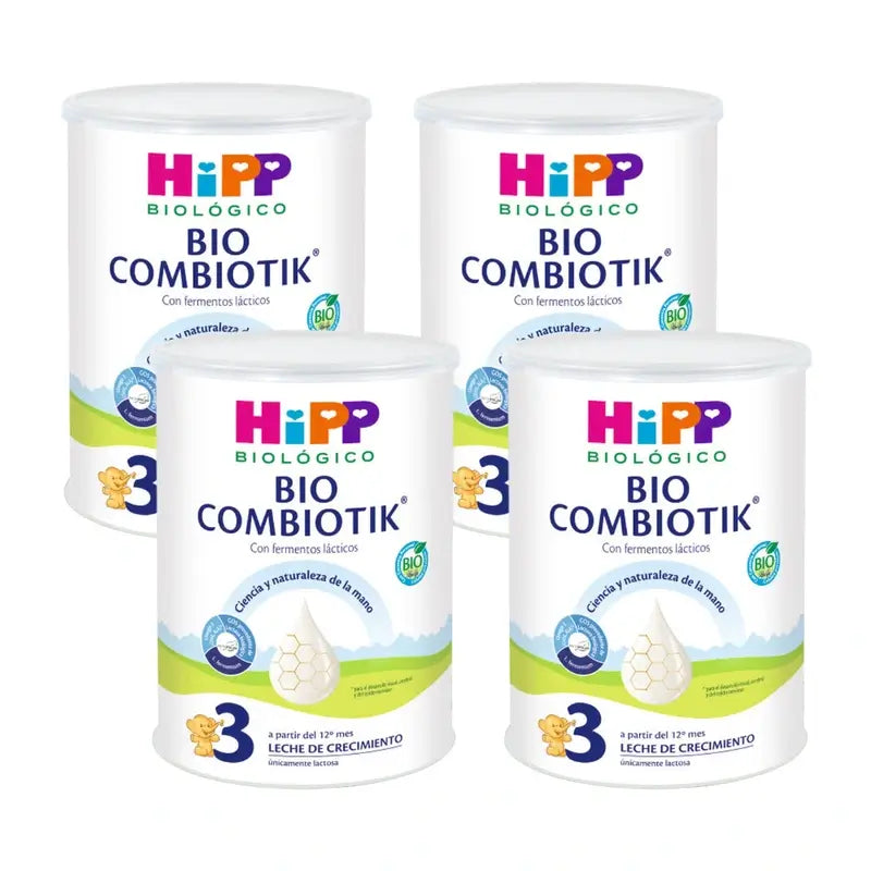 Hipp Combiotik 3, lait de croissance, paquet de 4 x 800 g