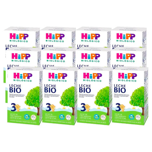 Hipp Organic Growing Up Milk 3, paquet de 12 x 500 g