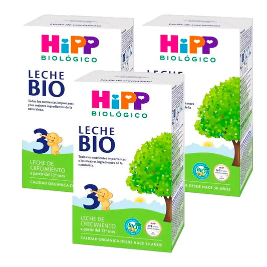 Hipp Organic Growth Milk 3, paquet de 3 x 500 g