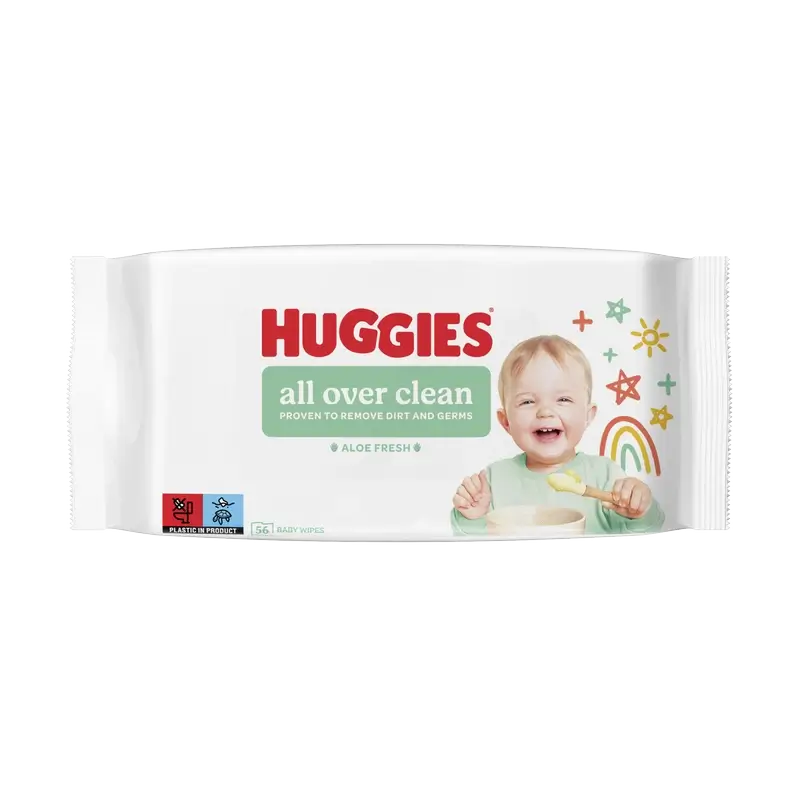 Huggies All Over Clean Wipes , 56 pcs.