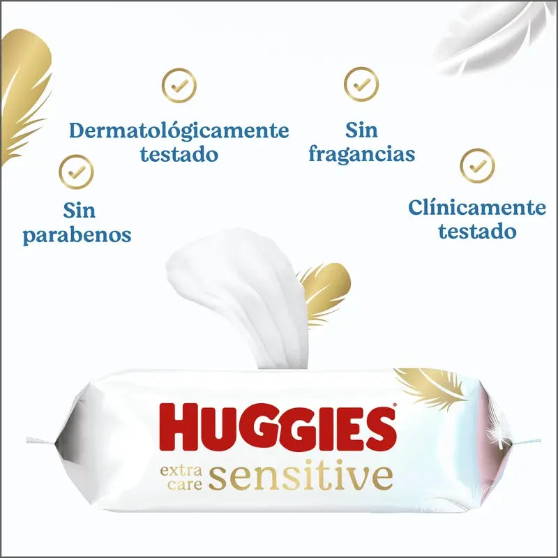 Huggies Extra Care Sensitive Wipes , 48 pcs.