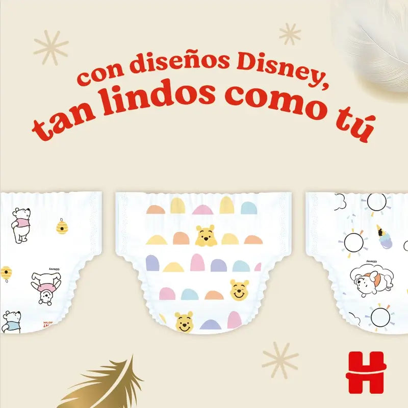 Huggies Extra Care Taille 3 (6-10 Kg) Disney Baby Nappy , 96 pièces