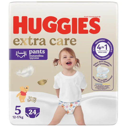 Huggies Extra Care Taille 5 (12-17 Kg) Disney Baby Diaper Briefs, 24 pcs.