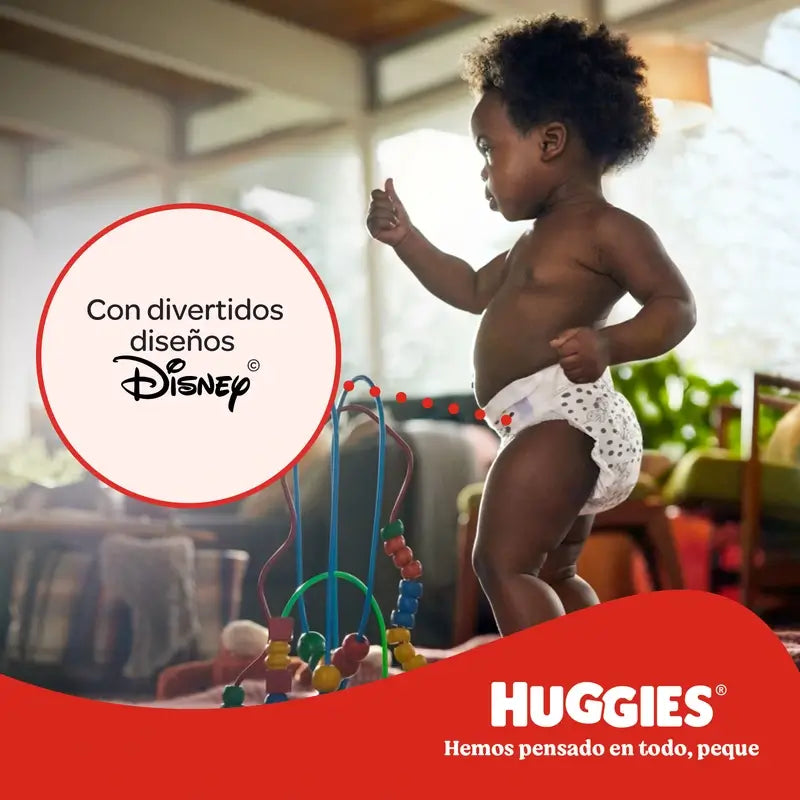 Huggies Little Movers Taille 5 (12-17 Kg) Disney Baby Diaper Brief, 104 pièces