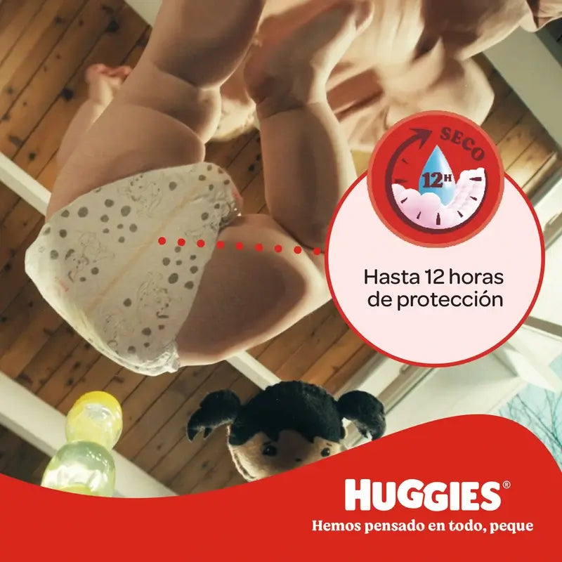 Huggies Little Movers Taille 5 (12-17 Kg) Disney Baby Diaper Brief, 104 pièces