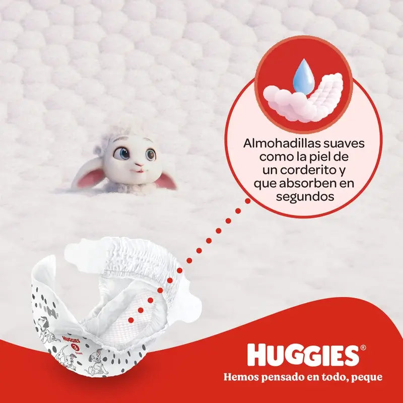 Huggies Little Movers Taille 5 (11-25Kg) Couche pour Bébé Disney, 126 unités