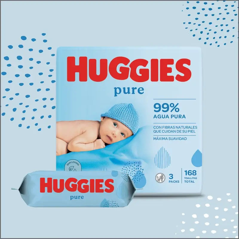 Huggies Pure Wipes , 168 pcs.