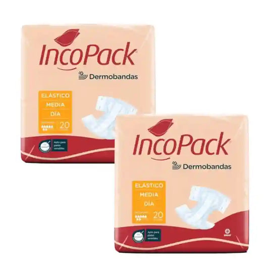 Incopack Absorbant Stretch Absorbant Medium Day Size, Pack 2, 160 Pcs.