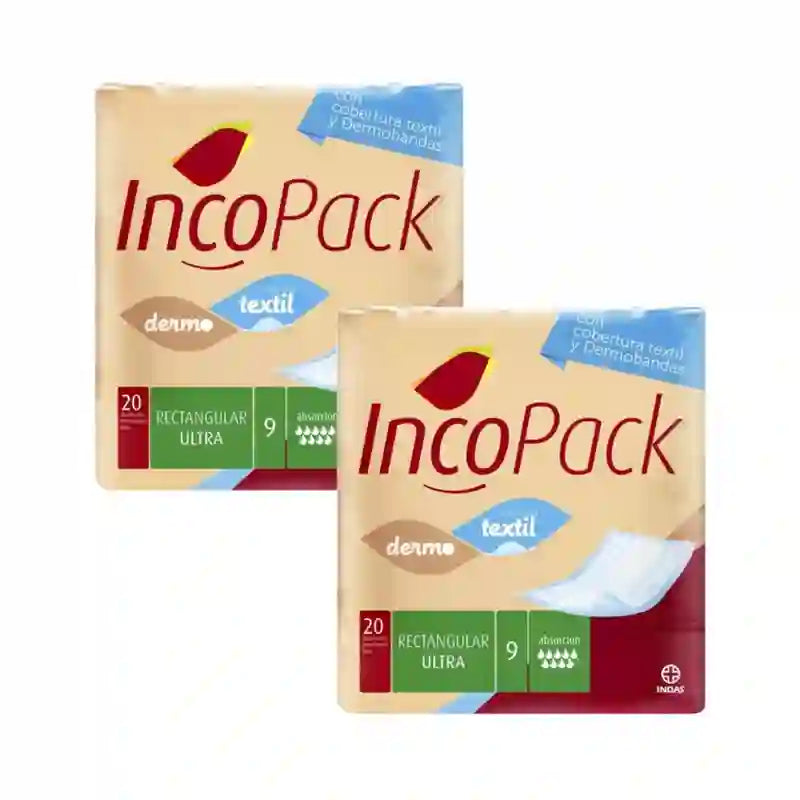 Incopack Rectangular Absorbent Pad Ultra Super Night, Pack 3, 240 Pcs.