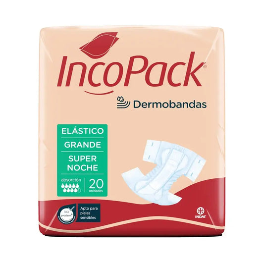 Incopack Elastique Anatomique Super Nuit Grande Taille, 80 pcs.