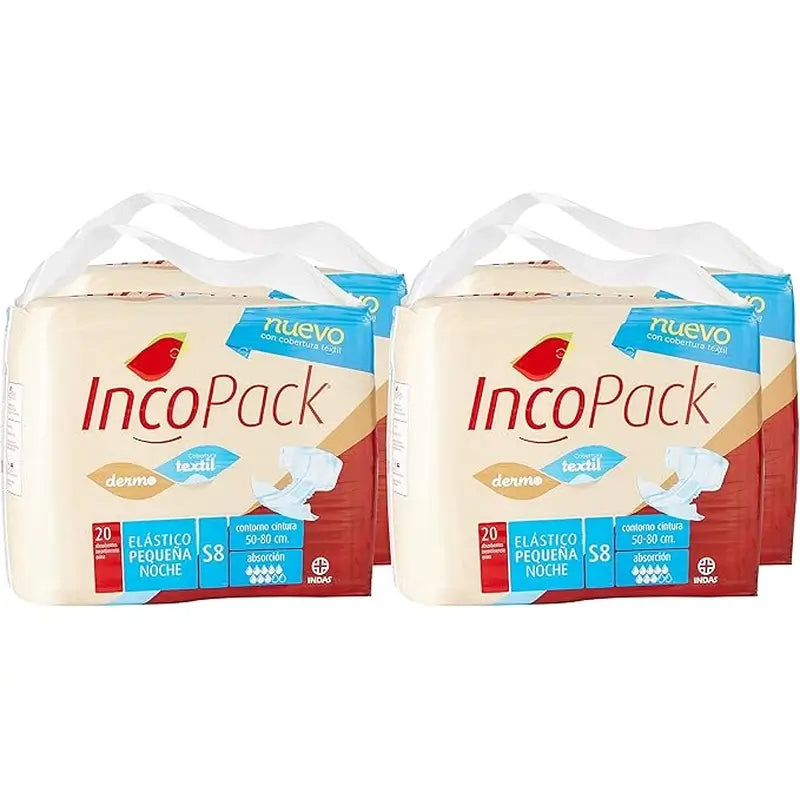 Incopack Elastic Absorbent Night Absorbent Small Size, 80 pcs.