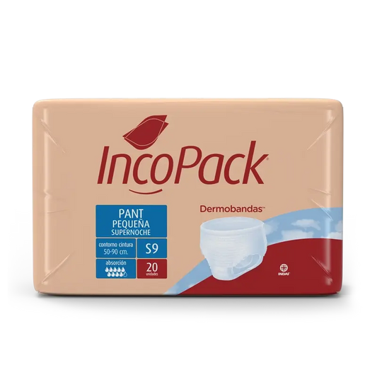 Incopack Pantalon Absorbant Pantalon Super Nuit Petite Taille , 80 unités