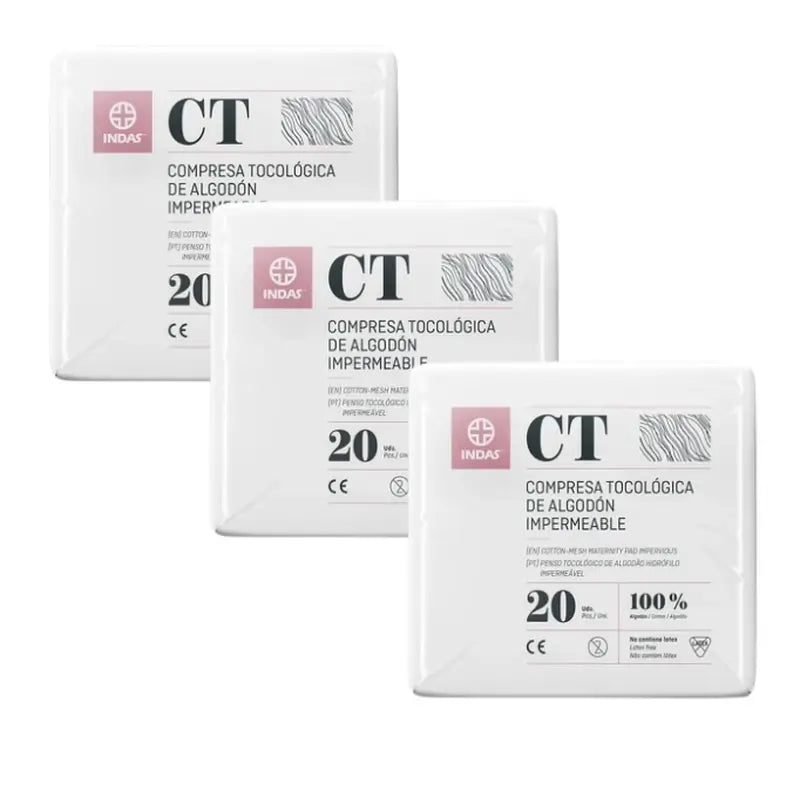 Serviettes hygiéniques maternité en coton, 3 x 20 unités