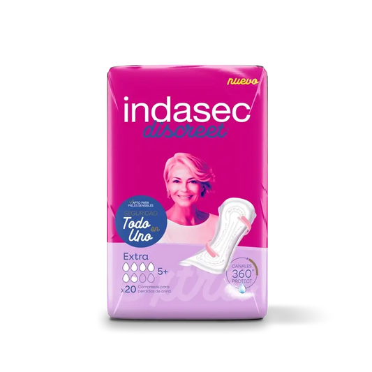 Indasec Discreet Incontinence Pad Extra , 20 unités