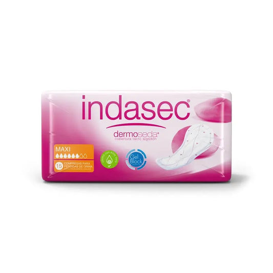 Indasec Dermoseda Incontinence Pad Maxi , 15 unités