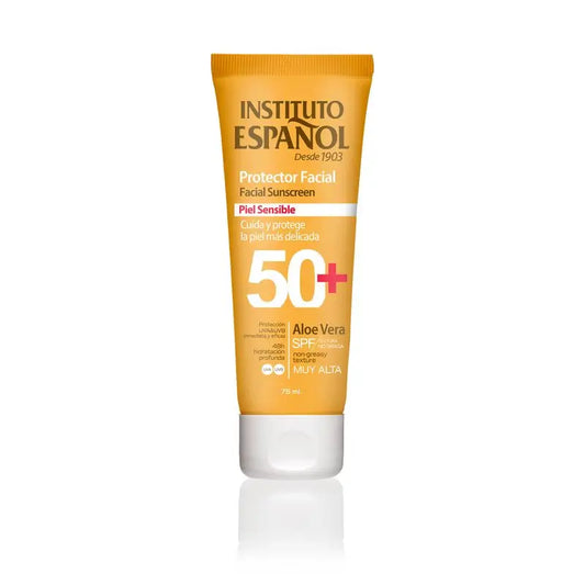 Instituto Español Tube de protection faciale pour peau sensible Spf50+ 75 Ml