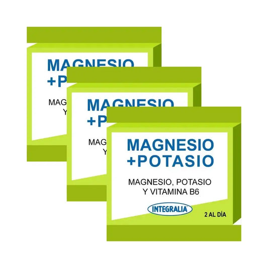 Integralia Magnésium + Potassium + Vitamine B6, 3X60 Capsules
