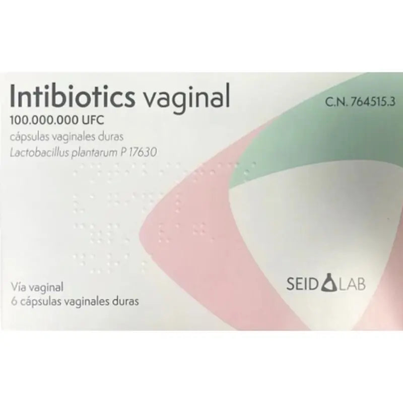 Intibiotics Vaginal 100,000,000 cfu, 6 vaginal capsules