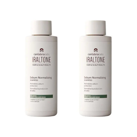 Iraltone Shampooing séborégulateur, paquet de 2 x 200 ml