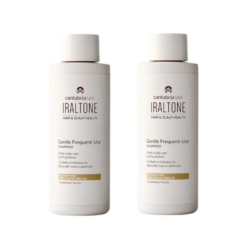 Iraltone Shampooing doux pour usage fréquent, paquet de 2 x 200 ml