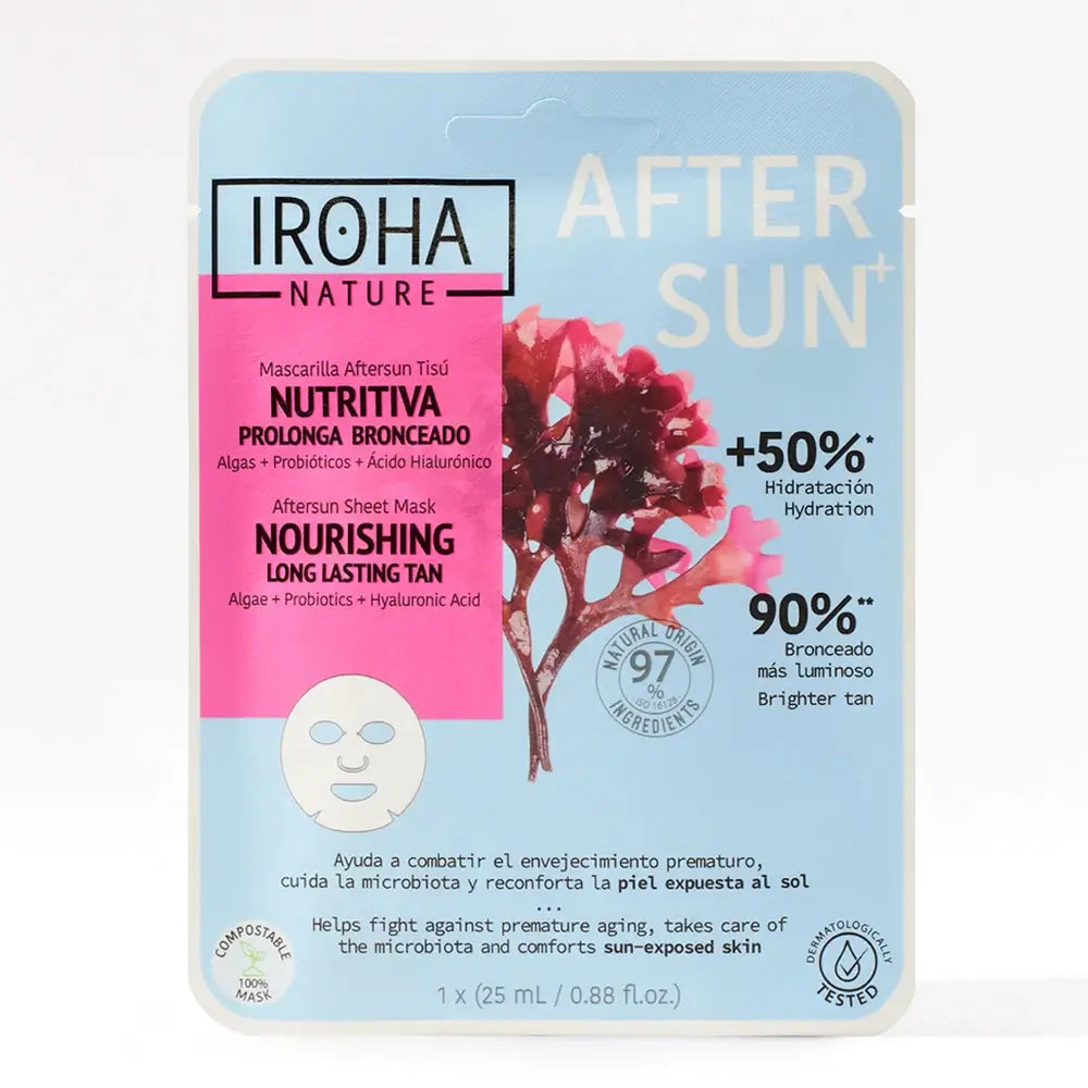 Iroha Nature Natural Extracts Nourishing Aftersun Face Mask, 20 Ml